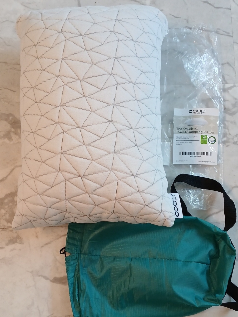 Coop Home Goods Original Travel and Camping Adjustable Pillow, S. Camping Pillow